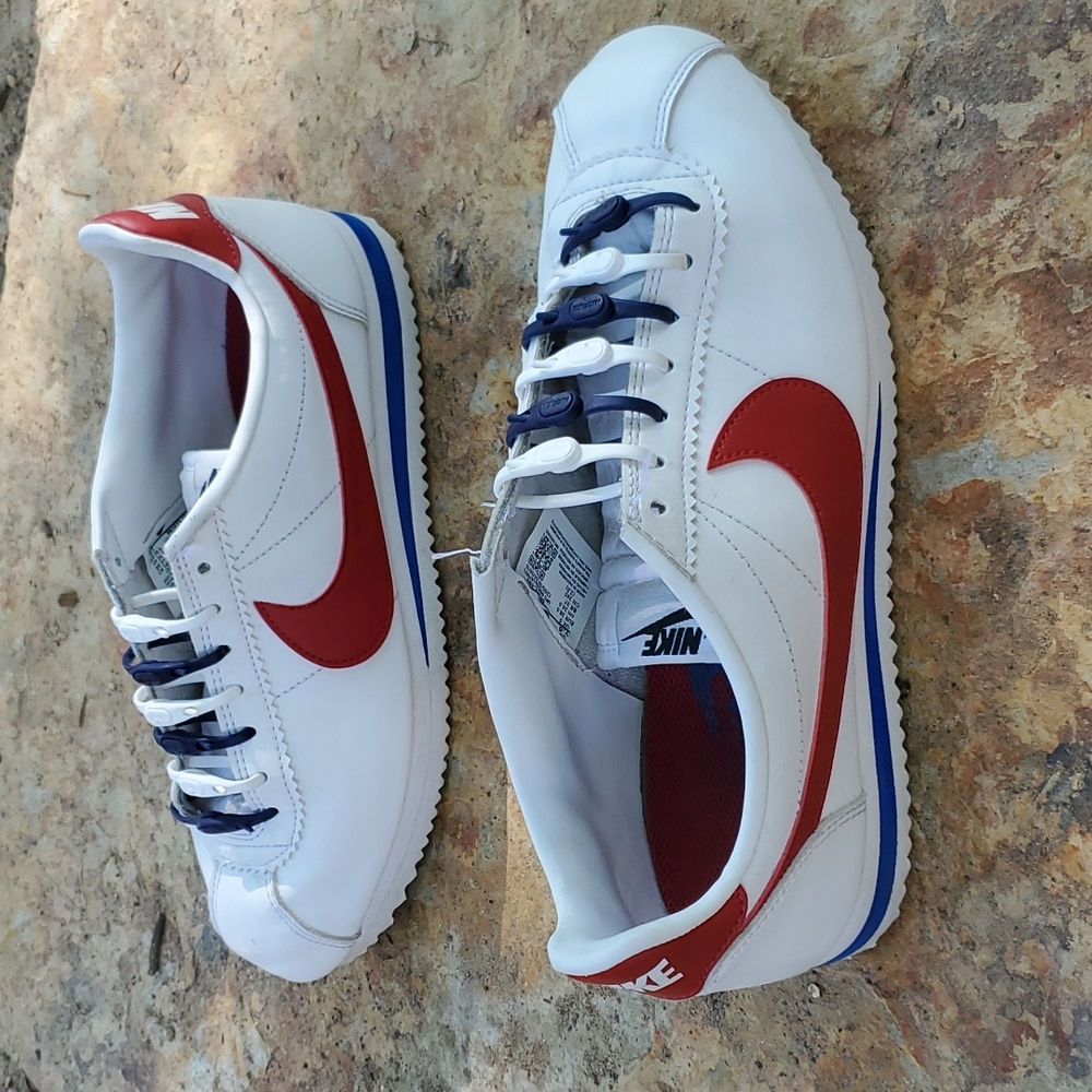 Nike Cortez White and Red Sneakers